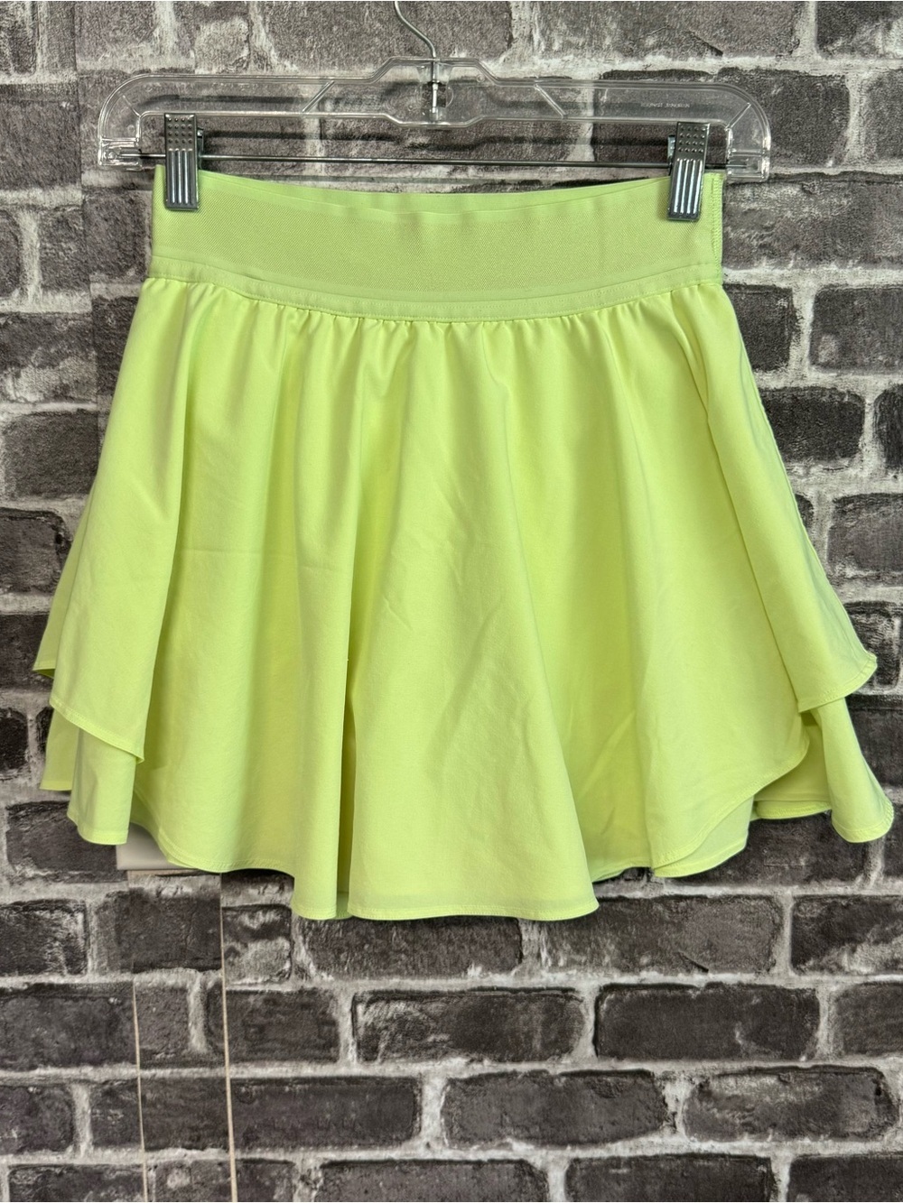 Lululemon Court Rival High Rise Skirt bright yellow skort tall